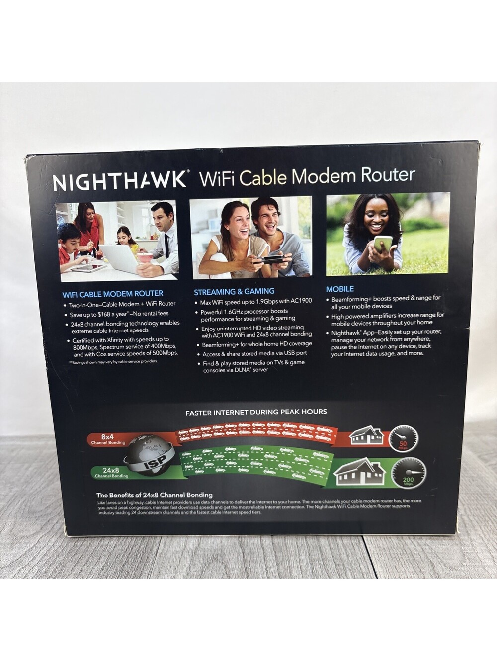 NETGEAR Nighthawk AC1900 WiFi Cable Modem Router Combo (Model C7000). - Picture 14 of 16